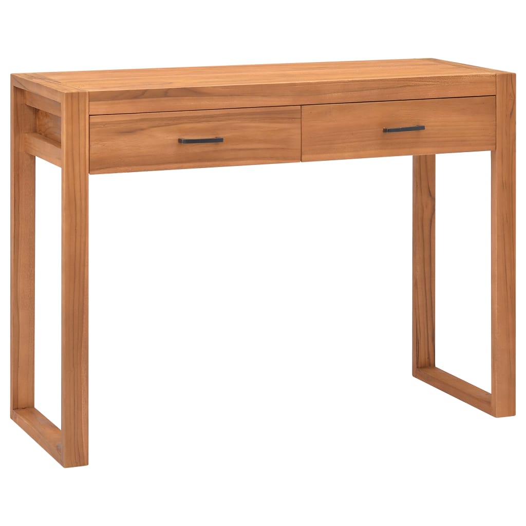 Bureau avec 2 tiroirs 100x40x75 cm Bois de teck - XIOS