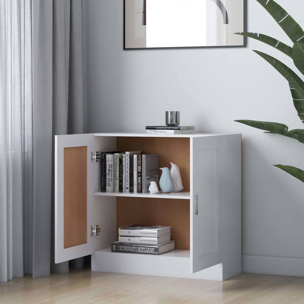 Bibliothèque Blanc 82,5x30,5x80 cm Bois d'ingénierie - XIOS