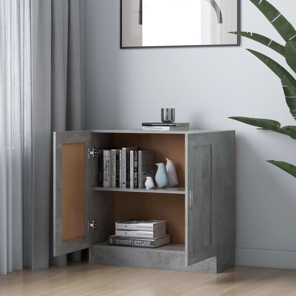 Bibliothèque Gris béton 82,5x30,5x80 cm Bois d'ingénierie - XIOS