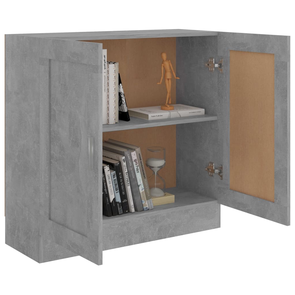 Bibliothèque Gris béton 82,5x30,5x80 cm Bois d'ingénierie - XIOS