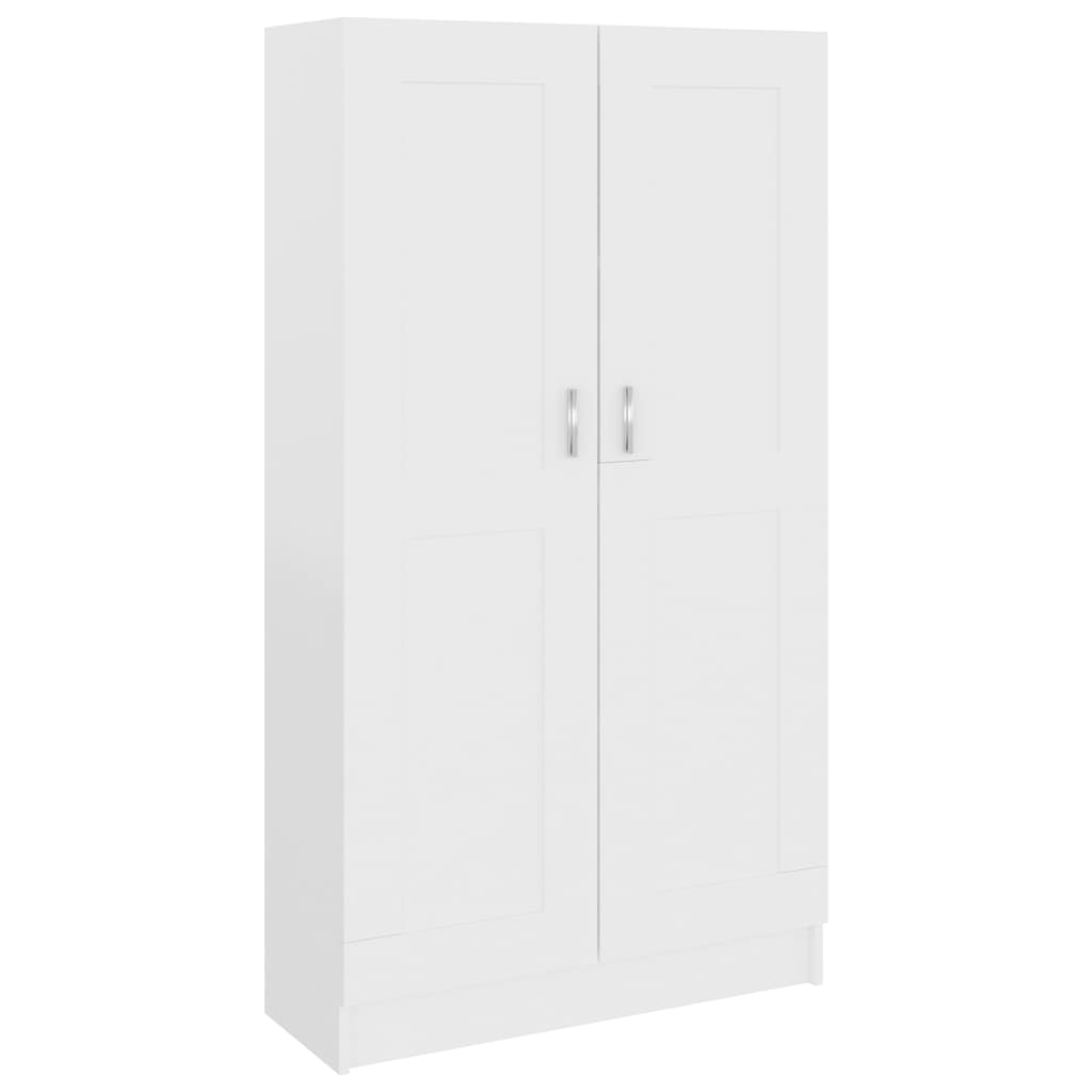 Bibliothèque Blanc 82,5x30,5x150 cm Bois d’ingénierie - XIOS