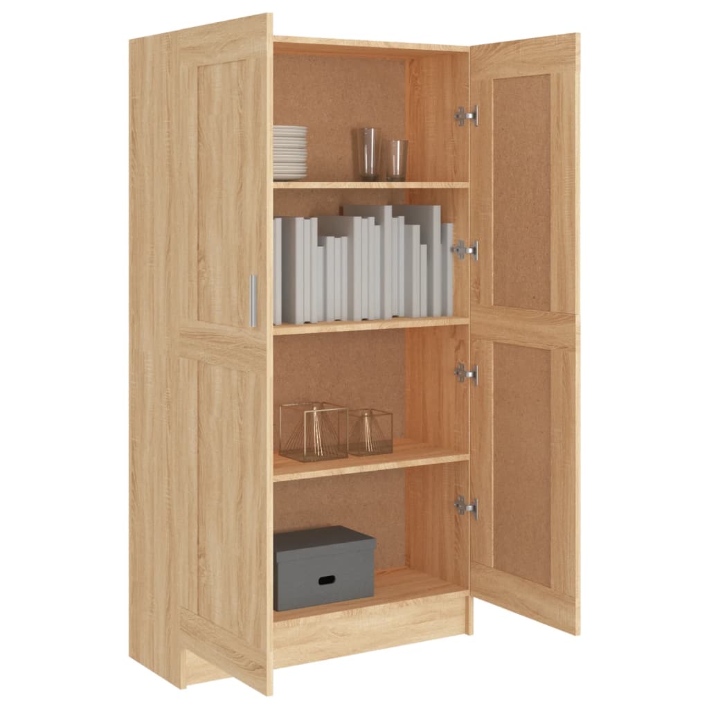 Bibliothèque Chêne sonoma 82,5x30,5x150 cm Bois d’ingénierie - XIOS