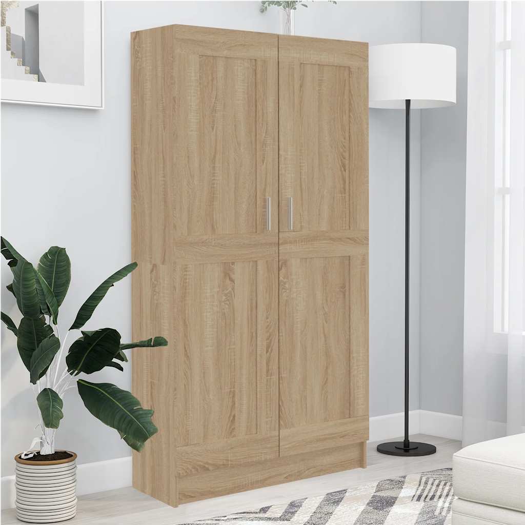 Bibliothèque Chêne sonoma 82,5x30,5x150 cm Bois d’ingénierie - XIOS