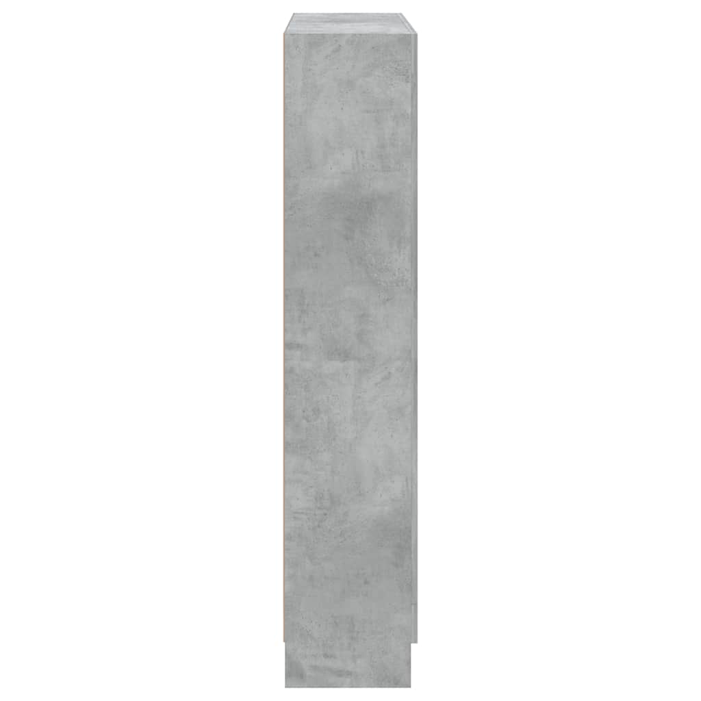 Bibliothèque Gris béton 82,5x30,5x150 cm Bois d’ingénierie - XIOS