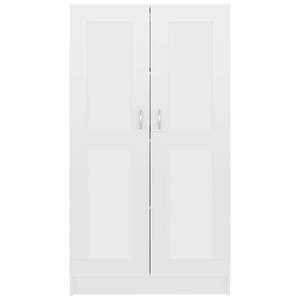 Bibliothèque Blanc brillant 82,5x30,5x150 cm Bois d’ingénierie - XIOS