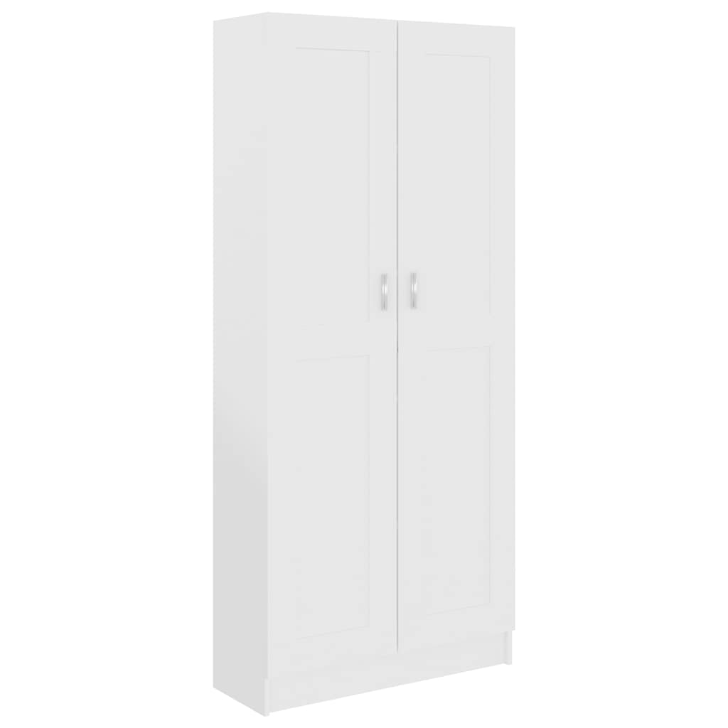 Bibliothèque Blanc 82,5x30,5x185,5 cm Bois d'ingénierie - XIOS