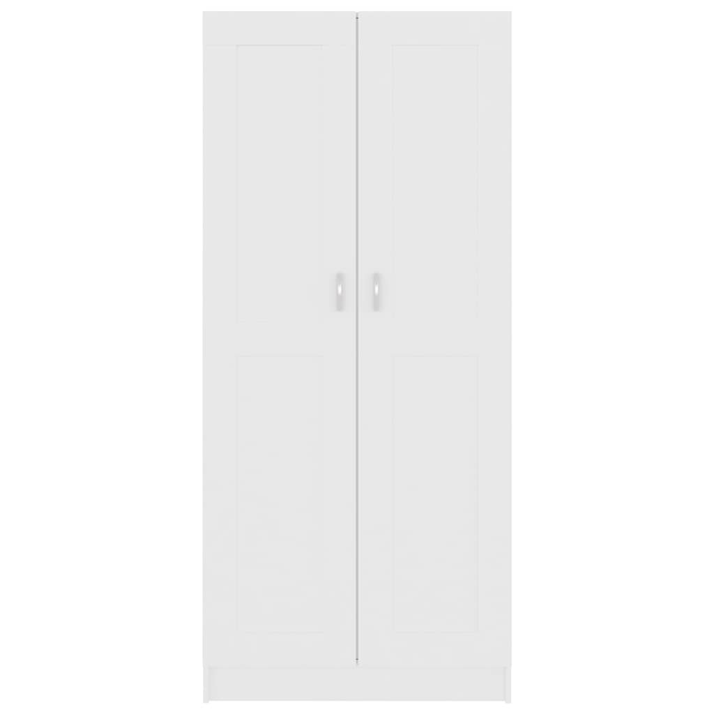 Bibliothèque Blanc 82,5x30,5x185,5 cm Bois d'ingénierie - XIOS