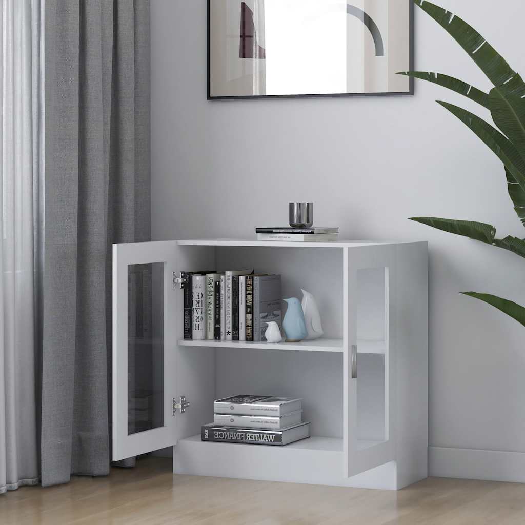Armoire à vitrine Blanc 82,5x30,5x80 cm Bois d'ingénierie - XIOS