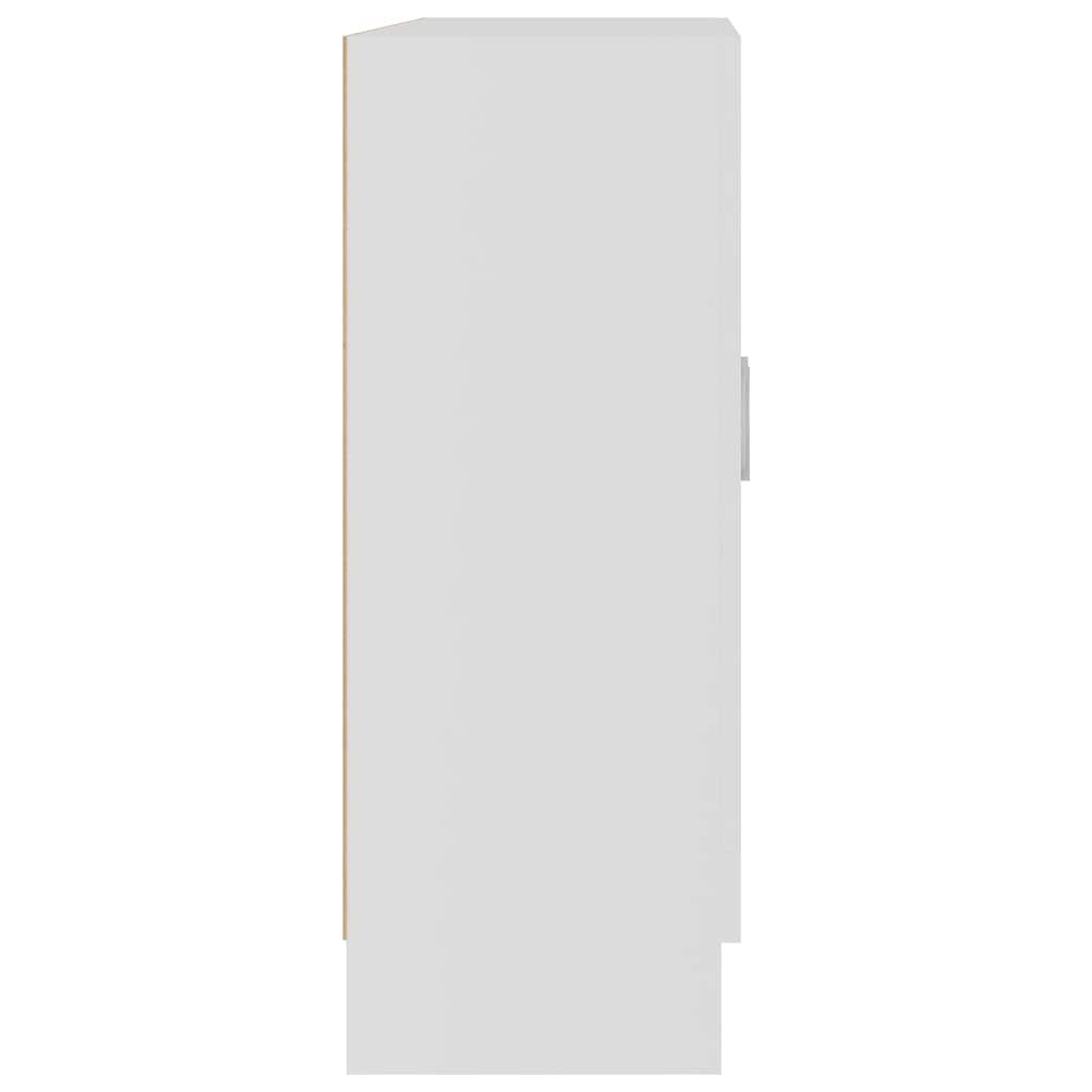 Armoire à vitrine Blanc 82,5x30,5x80 cm Bois d'ingénierie - XIOS