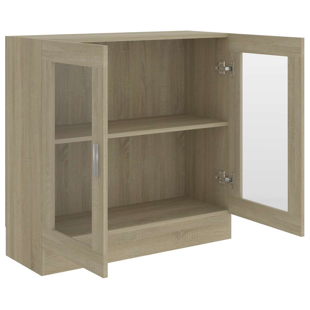 Armoire à vitrine Chêne sonoma 82,5x30,5x80cm Bois d'ingénierie - XIOS