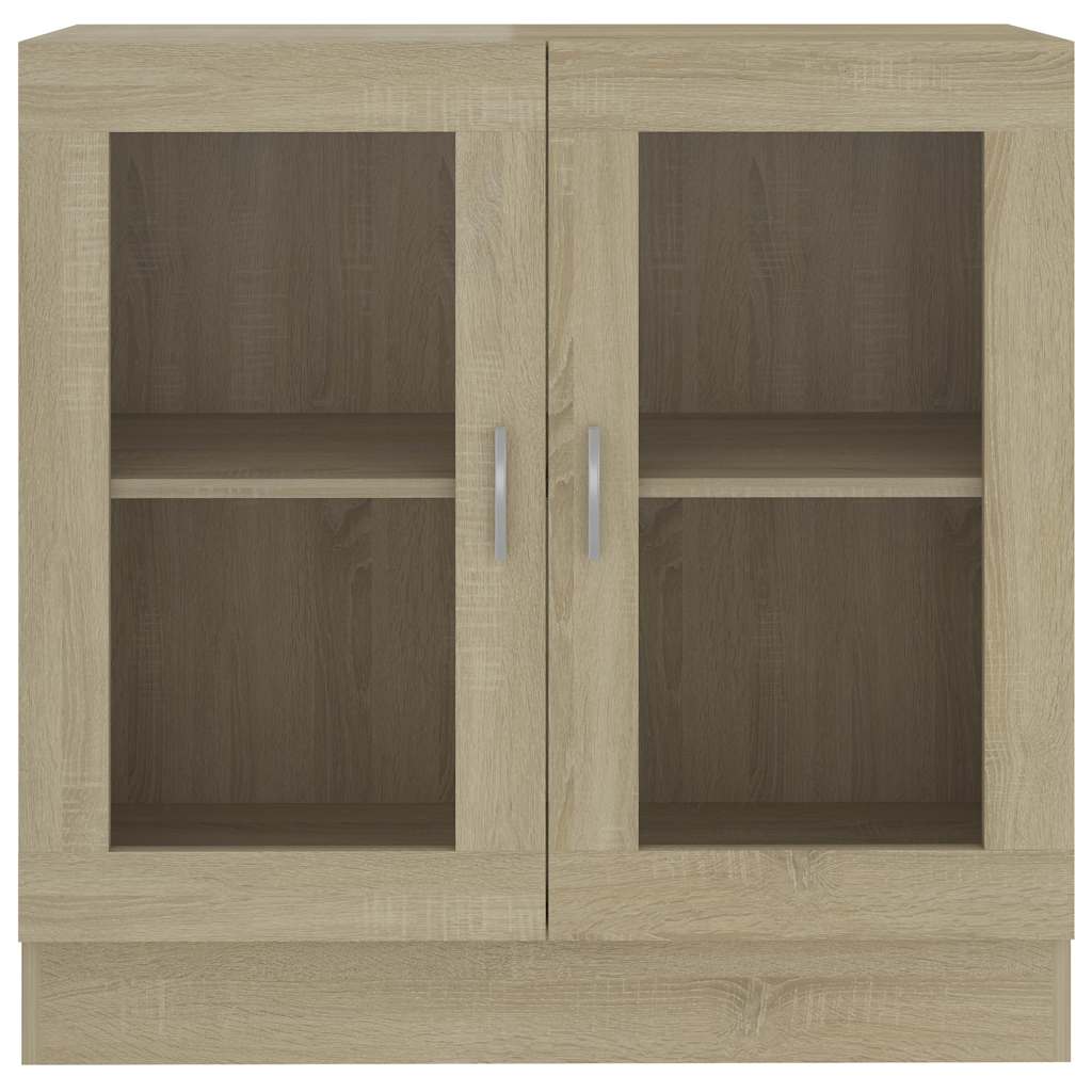 Armoire à vitrine Chêne sonoma 82,5x30,5x80cm Bois d'ingénierie - XIOS