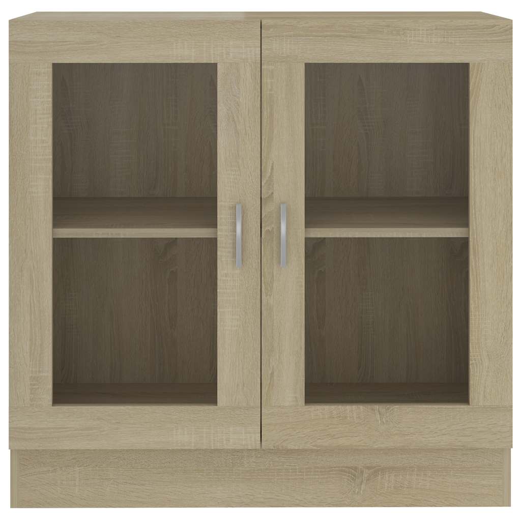 Armoire à vitrine Chêne sonoma 82,5x30,5x80cm Bois d'ingénierie - XIOS