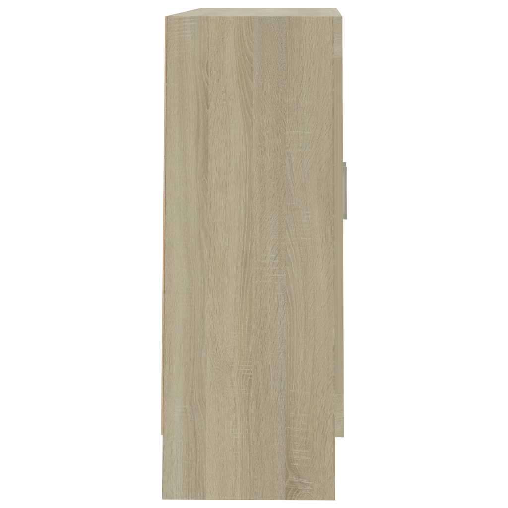 Armoire à vitrine Chêne sonoma 82,5x30,5x80cm Bois d'ingénierie - XIOS