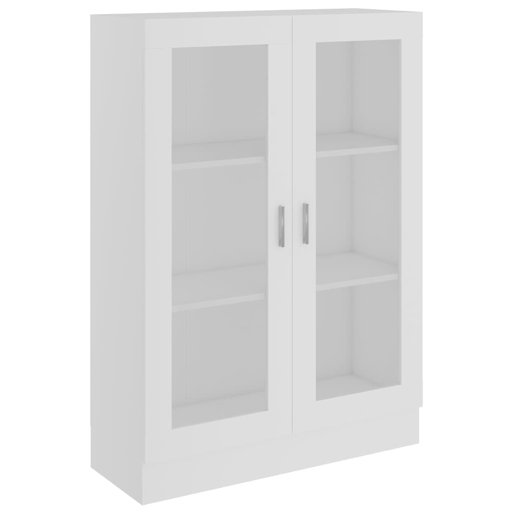 Armoire à vitrine Blanc 82,5x30,5x115 cm Bois d'ingénierie - XIOS