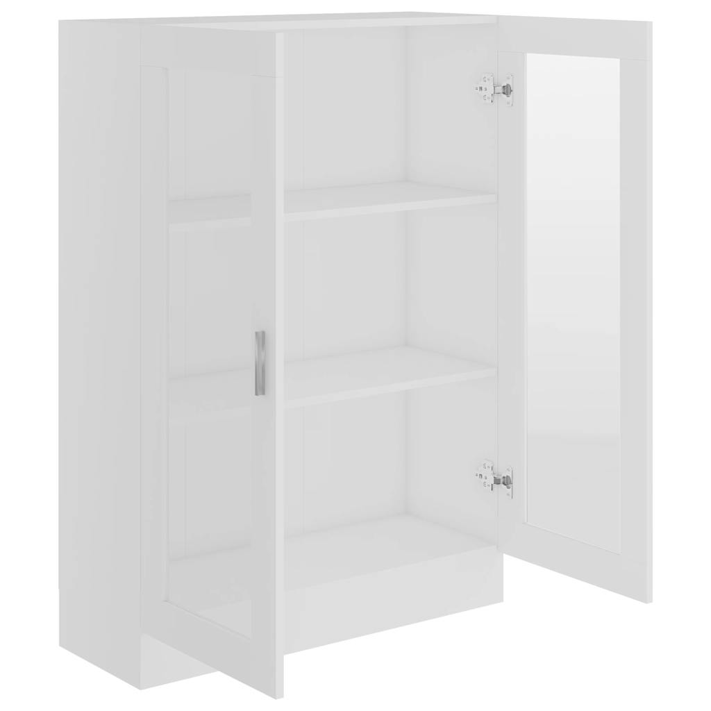 Armoire à vitrine Blanc 82,5x30,5x115 cm Bois d'ingénierie - XIOS
