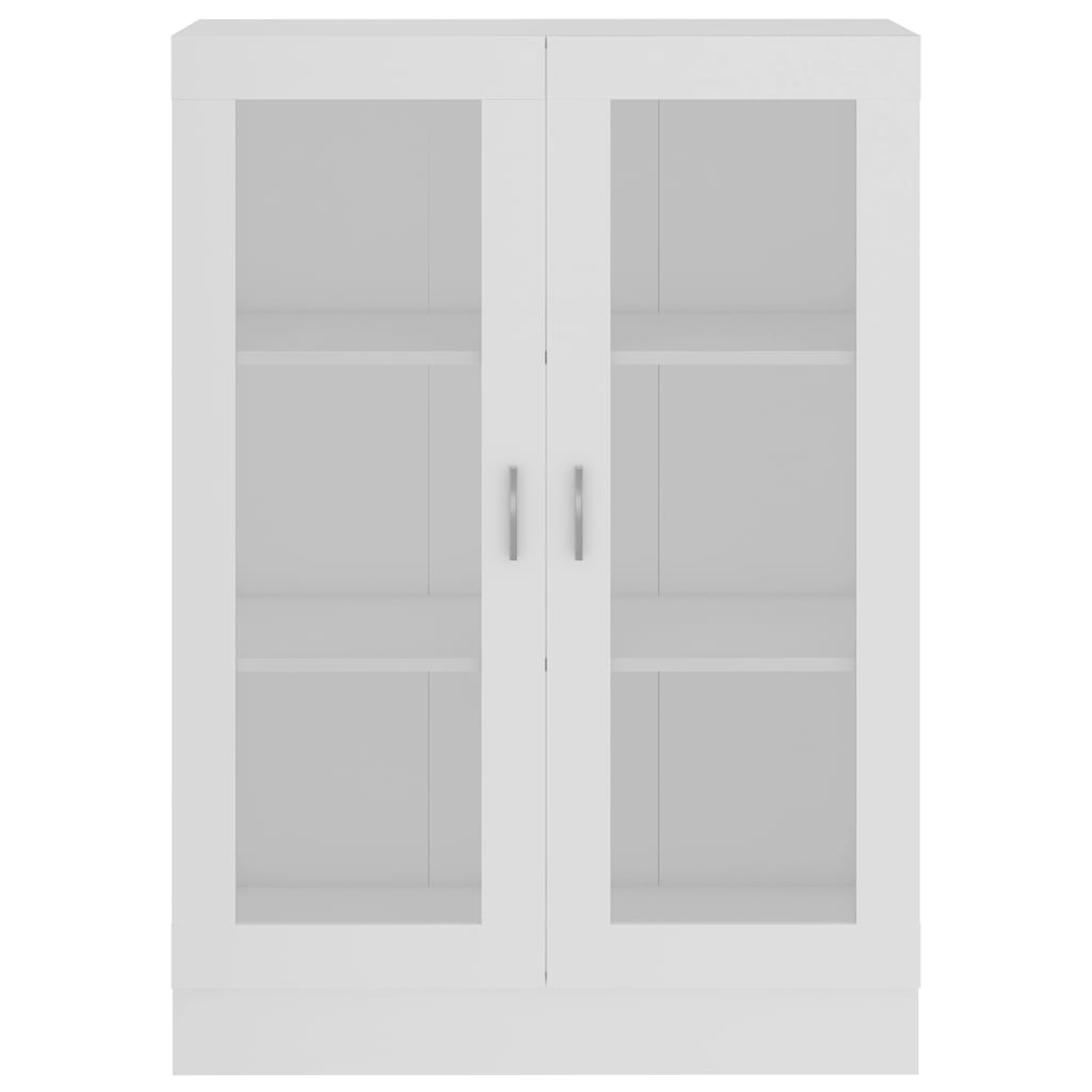 Armoire à vitrine Blanc 82,5x30,5x115 cm Bois d'ingénierie - XIOS