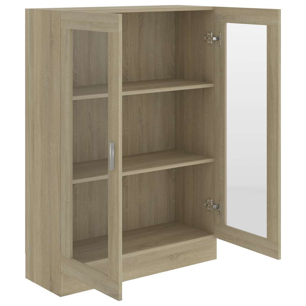 Armoire à vitrine Chêne sonoma 82,5x30,5x115 cm Bois ingénierie - XIOS