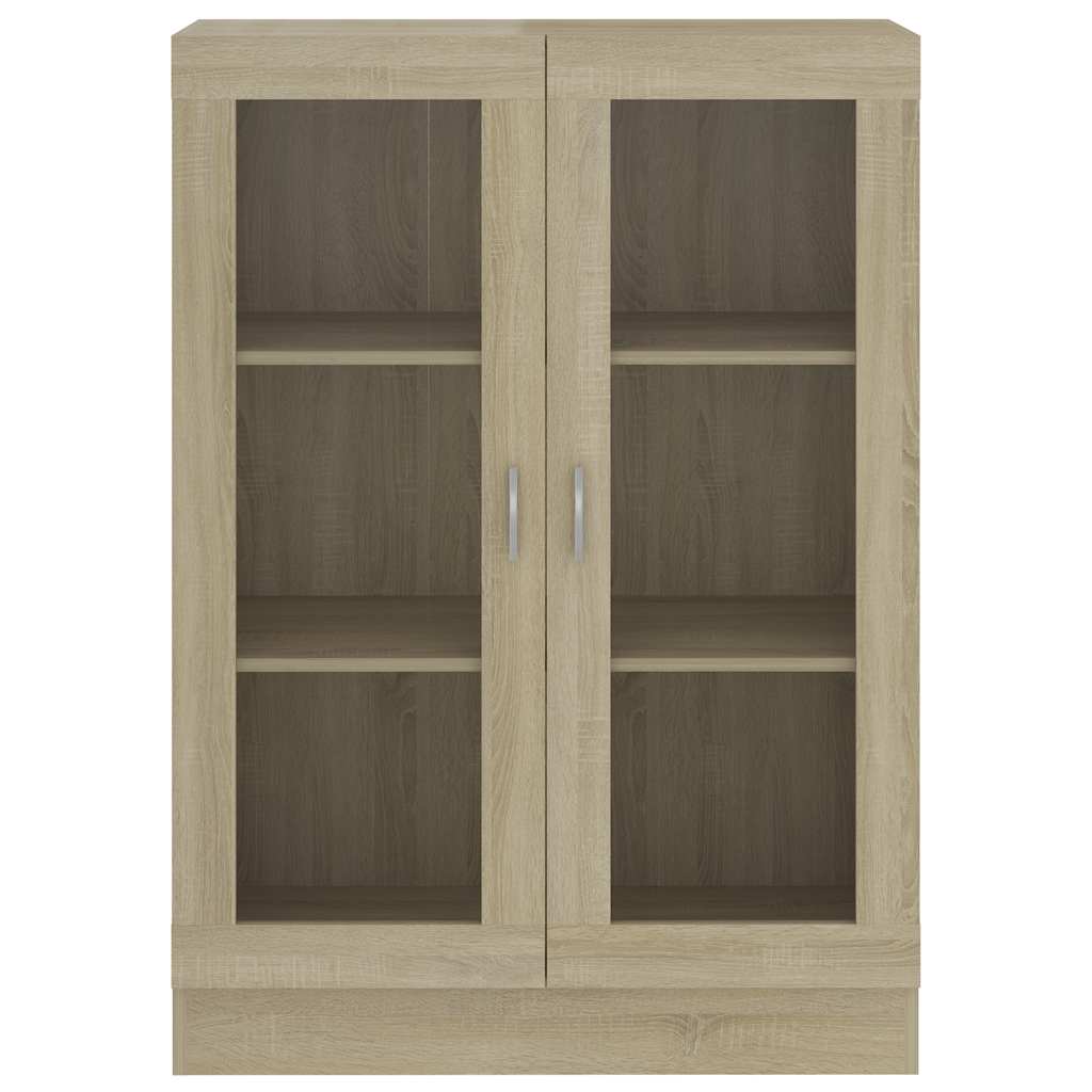 Armoire à vitrine Chêne sonoma 82,5x30,5x115 cm Bois ingénierie - XIOS