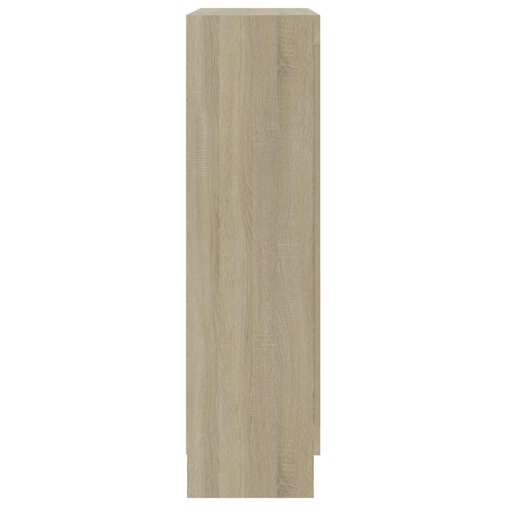 Armoire à vitrine Chêne sonoma 82,5x30,5x115 cm Bois ingénierie - XIOS