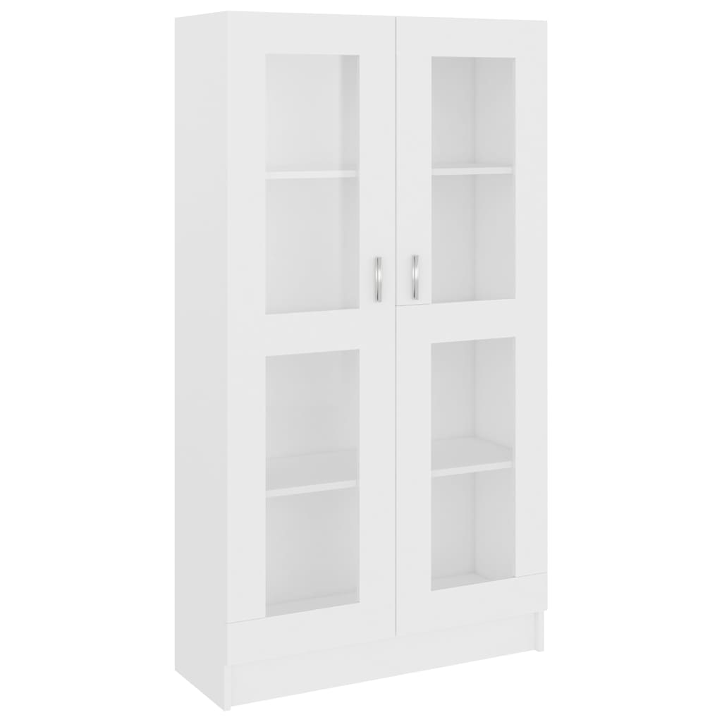 Armoire à vitrine Blanc 82,5x30,5x150 cm Bois d'ingénierie - XIOS