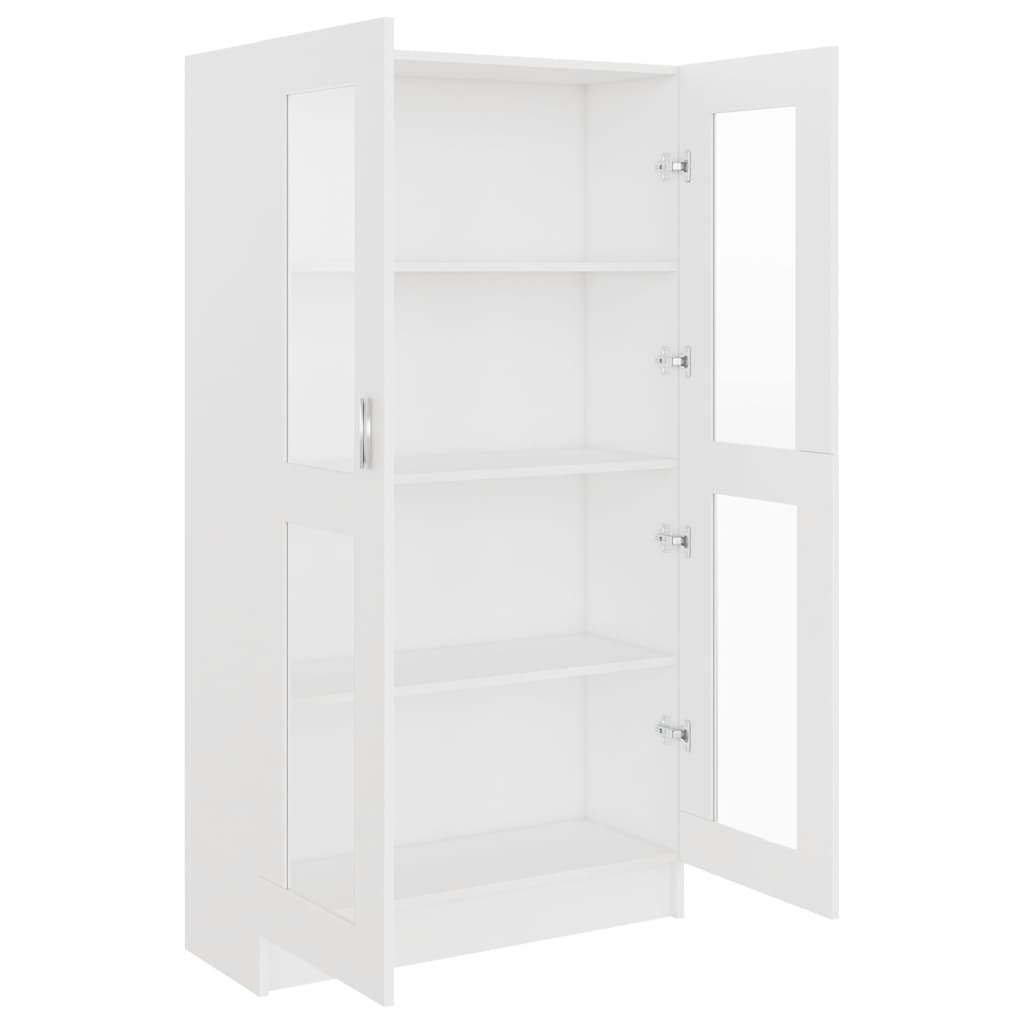 Armoire à vitrine Blanc 82,5x30,5x150 cm Bois d'ingénierie - XIOS
