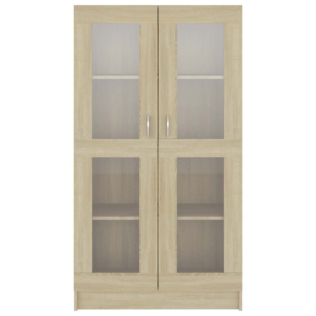 Armoire à vitrine Chêne sonoma 82,5x30,5x150 cm Bois ingénierie - XIOS