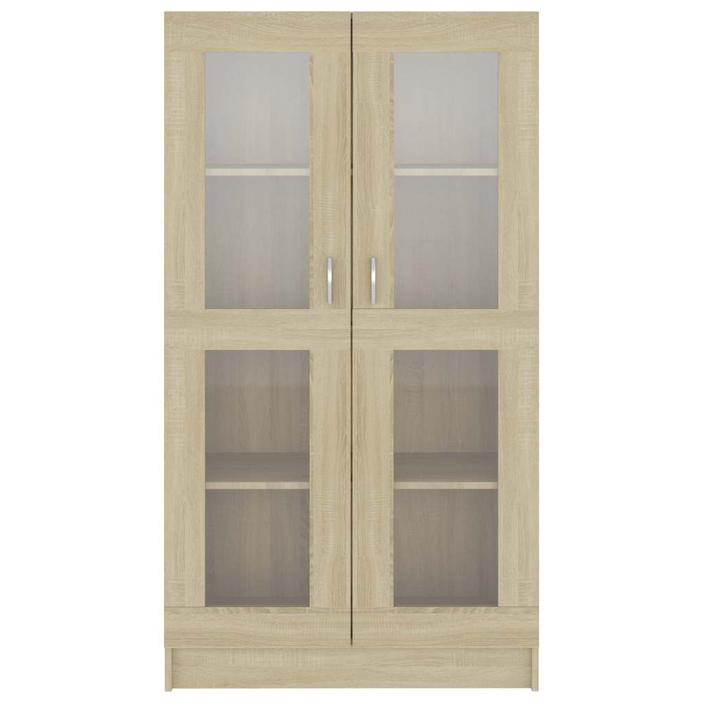 Armoire à vitrine Chêne sonoma 82,5x30,5x150 cm Bois ingénierie - XIOS