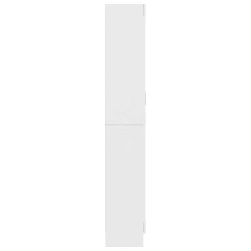 Armoire à vitrine Blanc 82,5x30,5x185 cm Bois d'ingénierie - XIOS