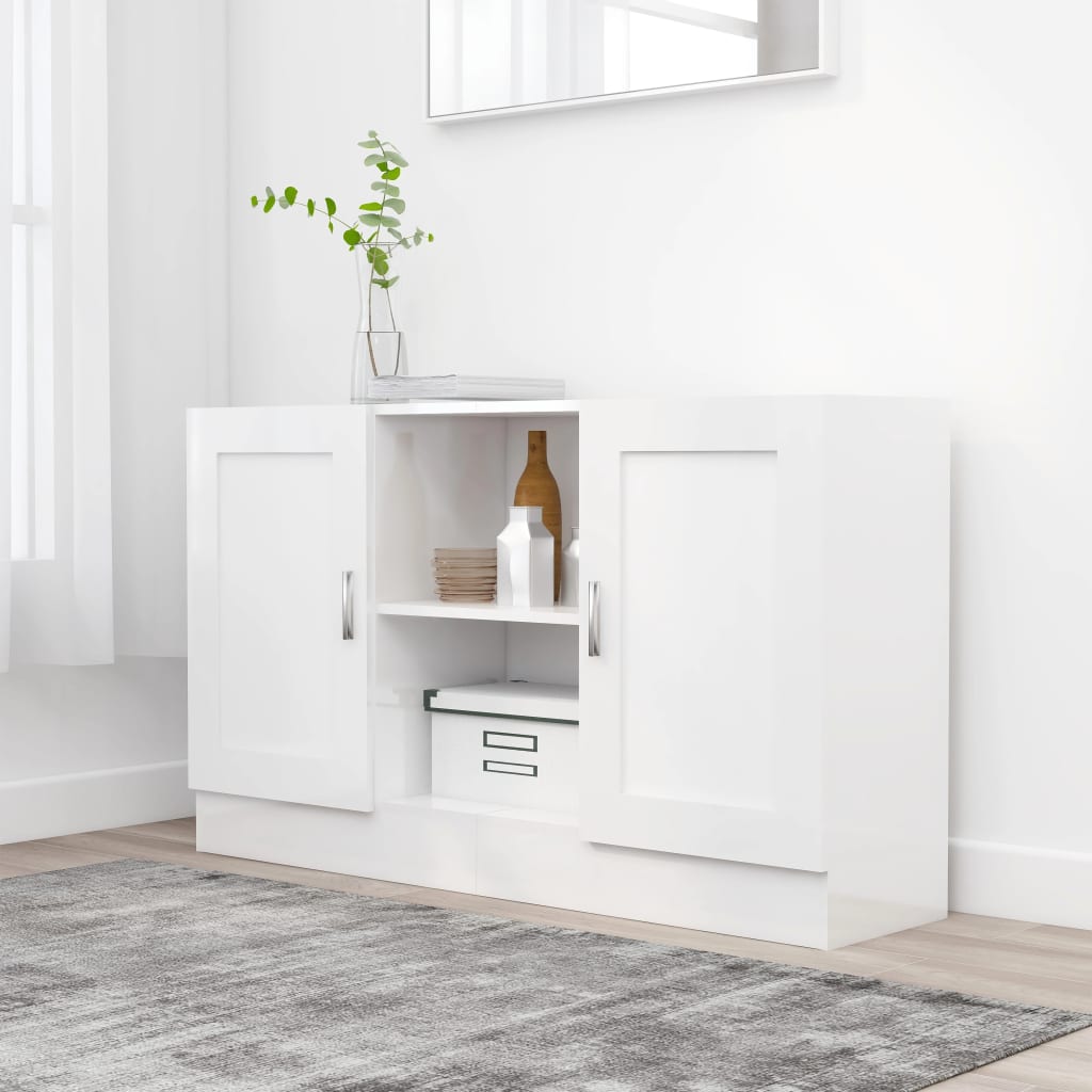Buffet Blanc 120x30,5x70 cm Bois d'ingénierie - XIOS