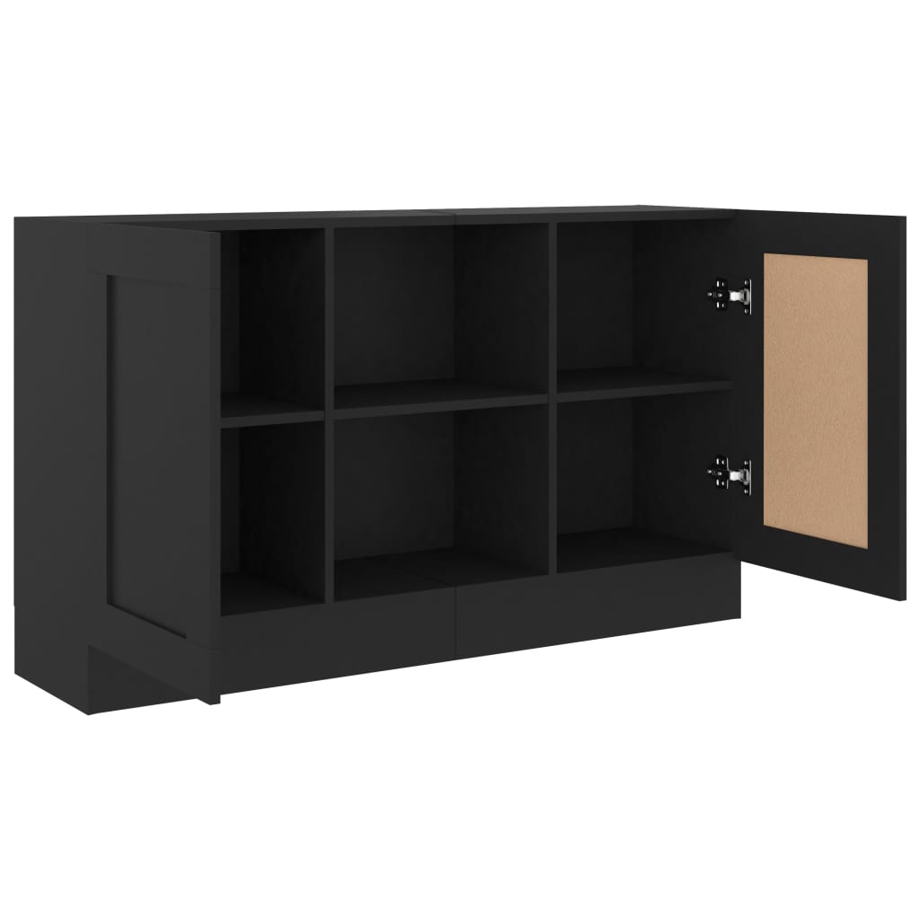 Buffet Noir 120x30,5x70 cm Bois d'ingénierie - XIOS