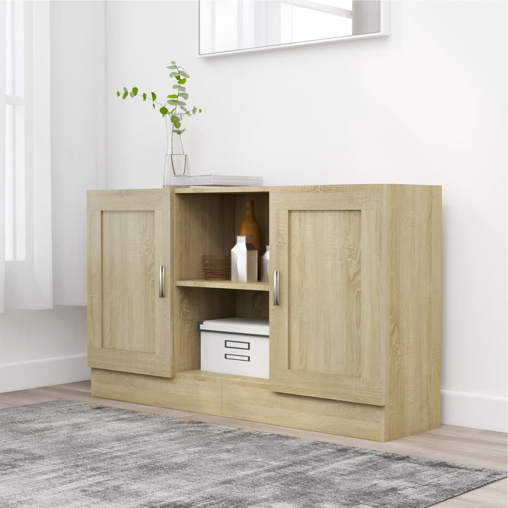 Buffet Chêne sonoma 120x30,5x70 cm Bois d'ingénierie - XIOS