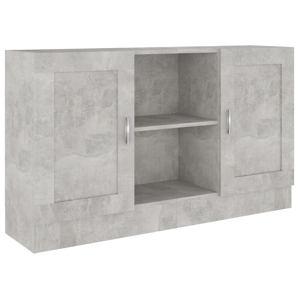 Buffet Gris béton 120x30,5x70 cm Bois d'ingénierie - XIOS