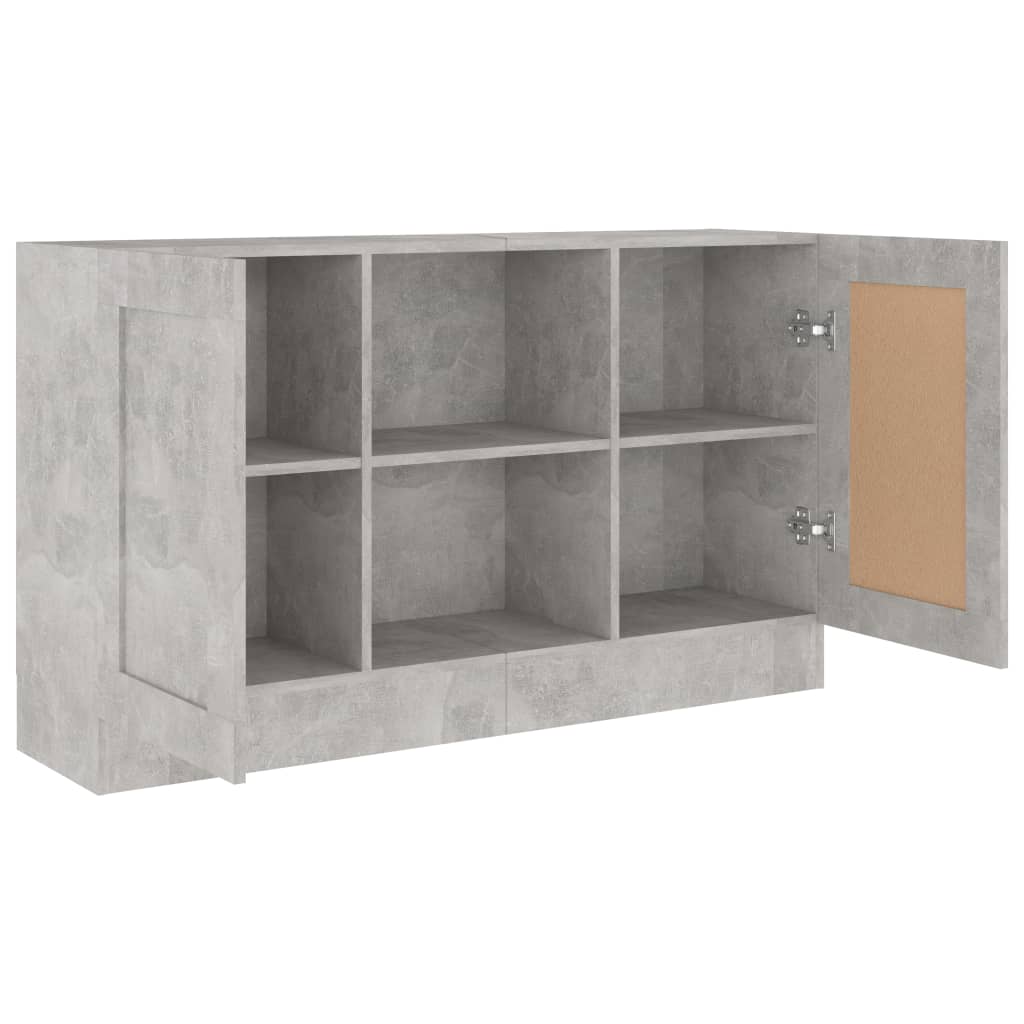 Buffet Gris béton 120x30,5x70 cm Bois d'ingénierie - XIOS