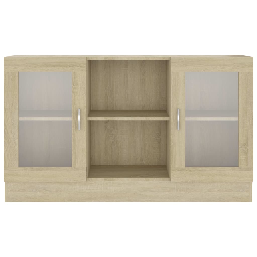 Armoire à vitrine Chêne sonoma 120x30,5x70 cm Bois d'ingénierie - XIOS
