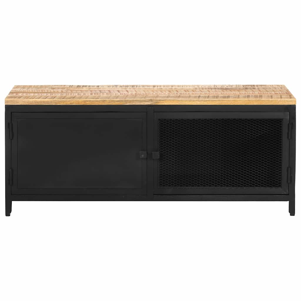 Table basse 90x50x37 cm Bois massif de manguier brut - XIOS