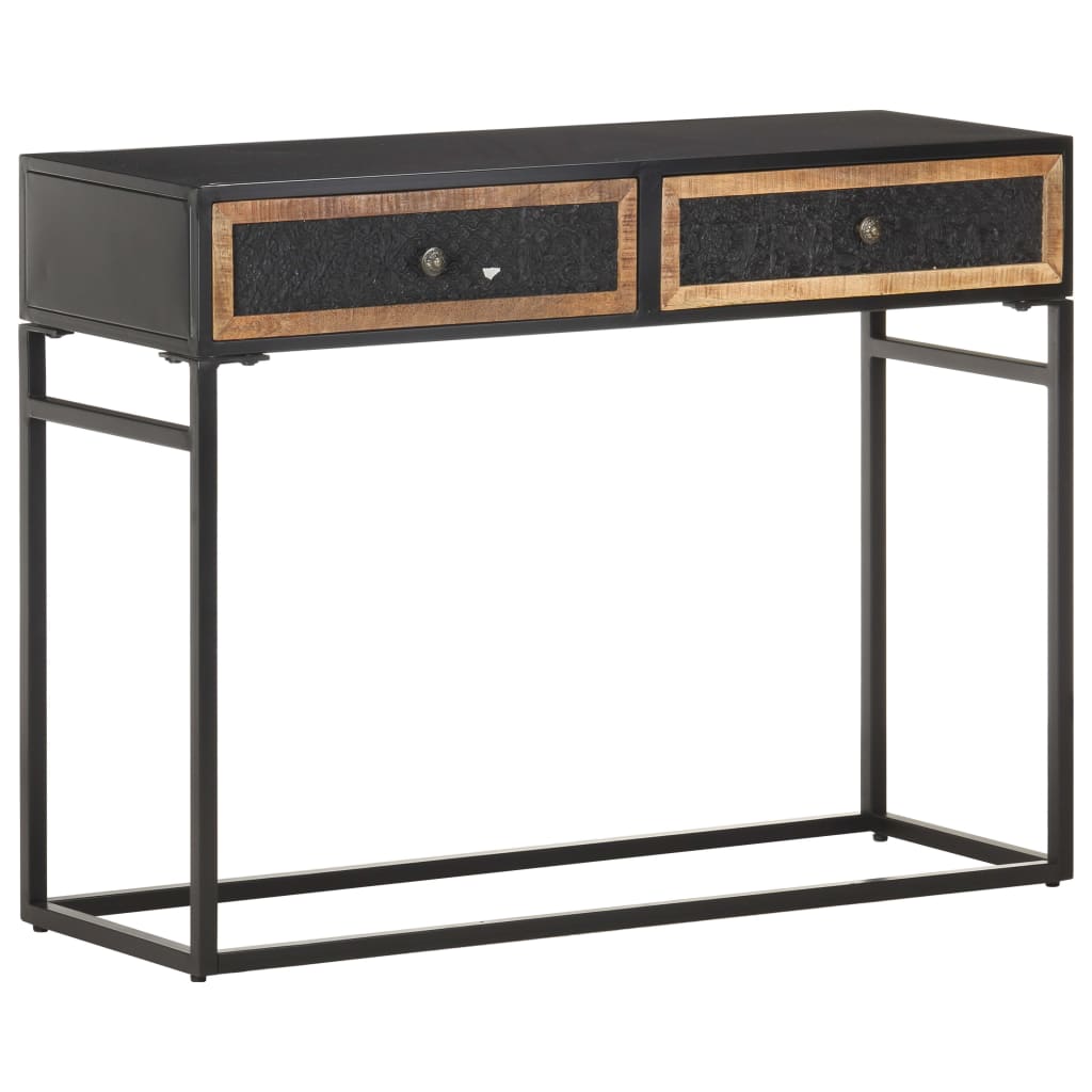 Table console 100x35x75 cm Bois de manguier massif - XIOS