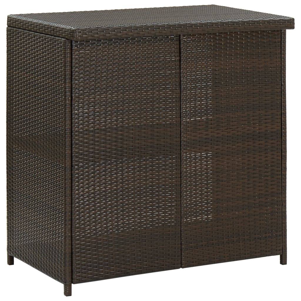 Ensemble de bar 3 pcs Résine tressée Marron - XIOS