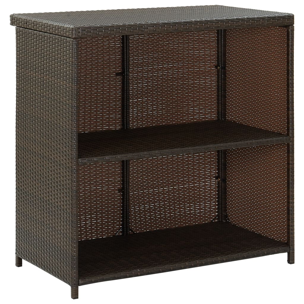Ensemble de bar 3 pcs Résine tressée Marron - XIOS