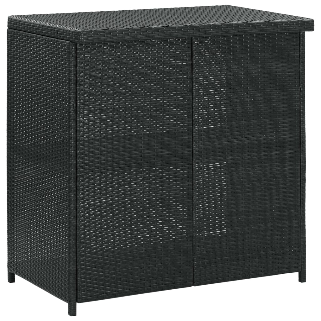 Ensemble de bar 3 pcs Résine tressée Noir - XIOS