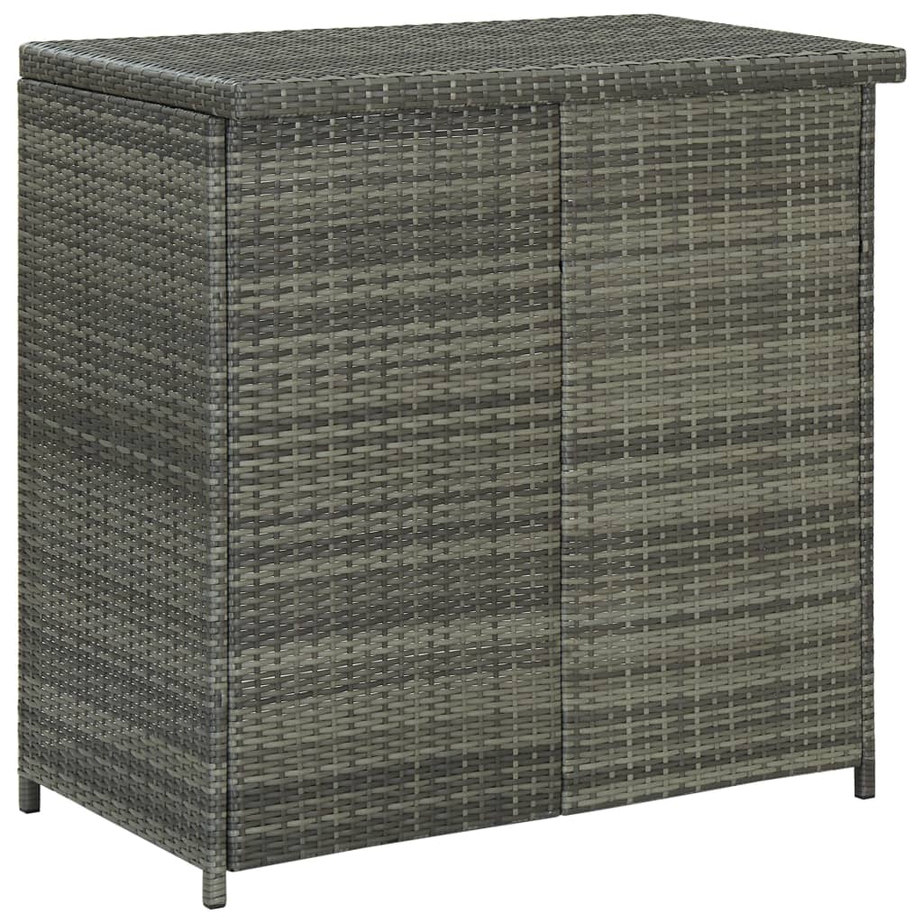 Ensemble de bar 3 pcs Résine tressée Gris - XIOS