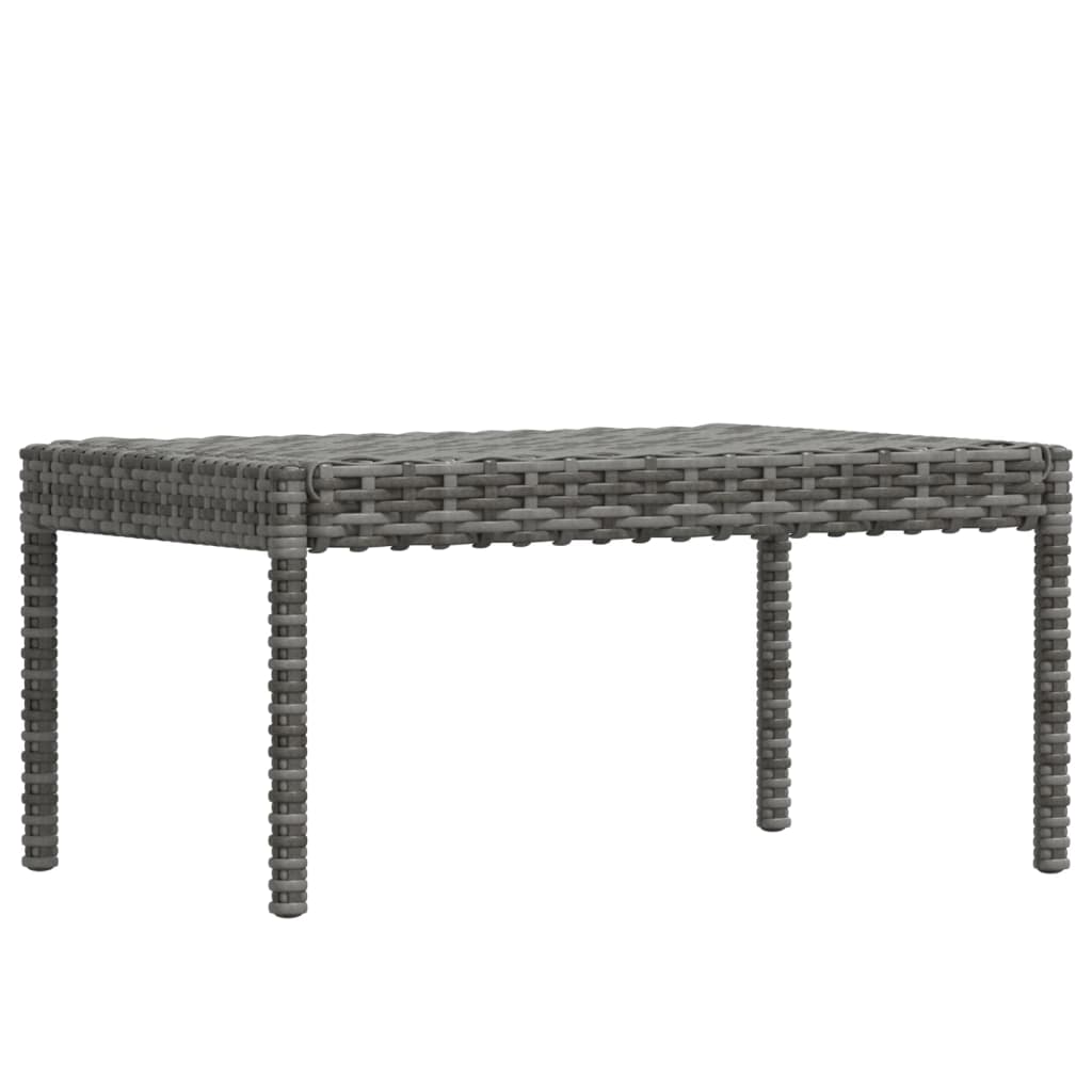 Salon de jardin 6 pcs avec coussins résine tressée gris