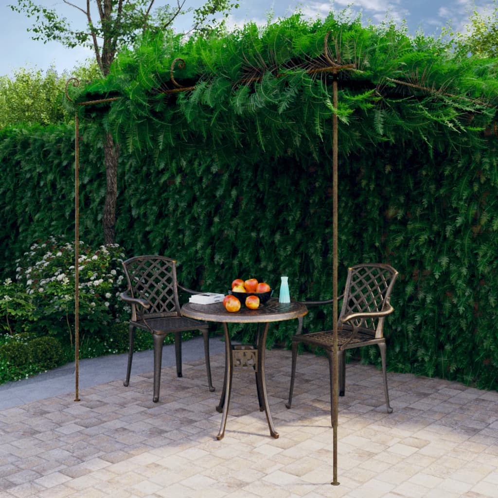 Pergola de jardin Marron antique 3x3x2,5 m Fer - XIOS