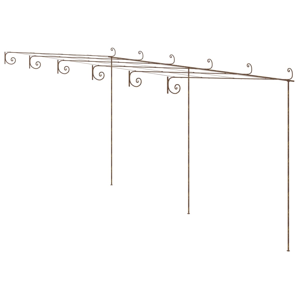 Pergola de jardin Marron antique 6x3x2,5 m Fer - XIOS