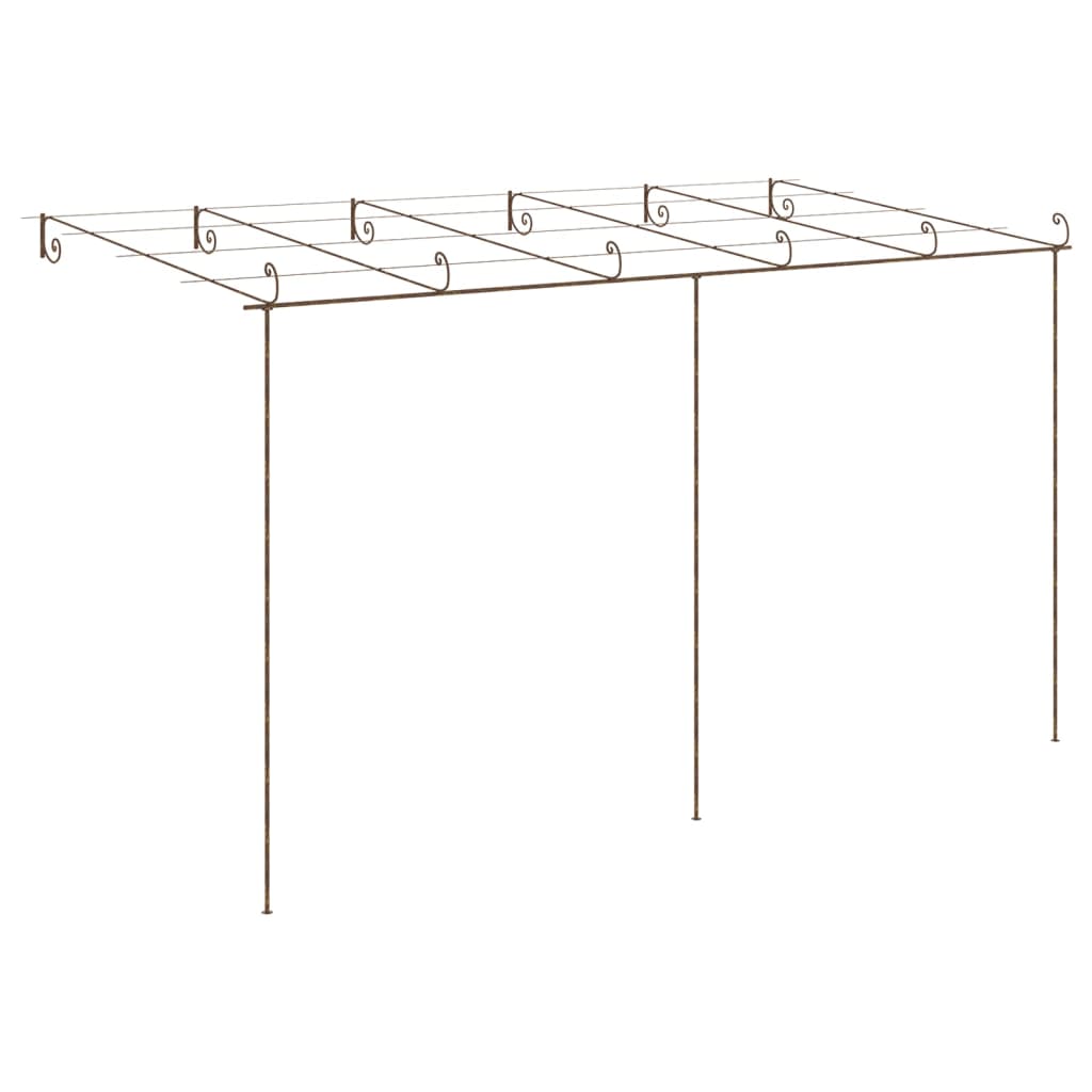 Pergola de jardin Marron antique 6x3x2,5 m Fer - XIOS
