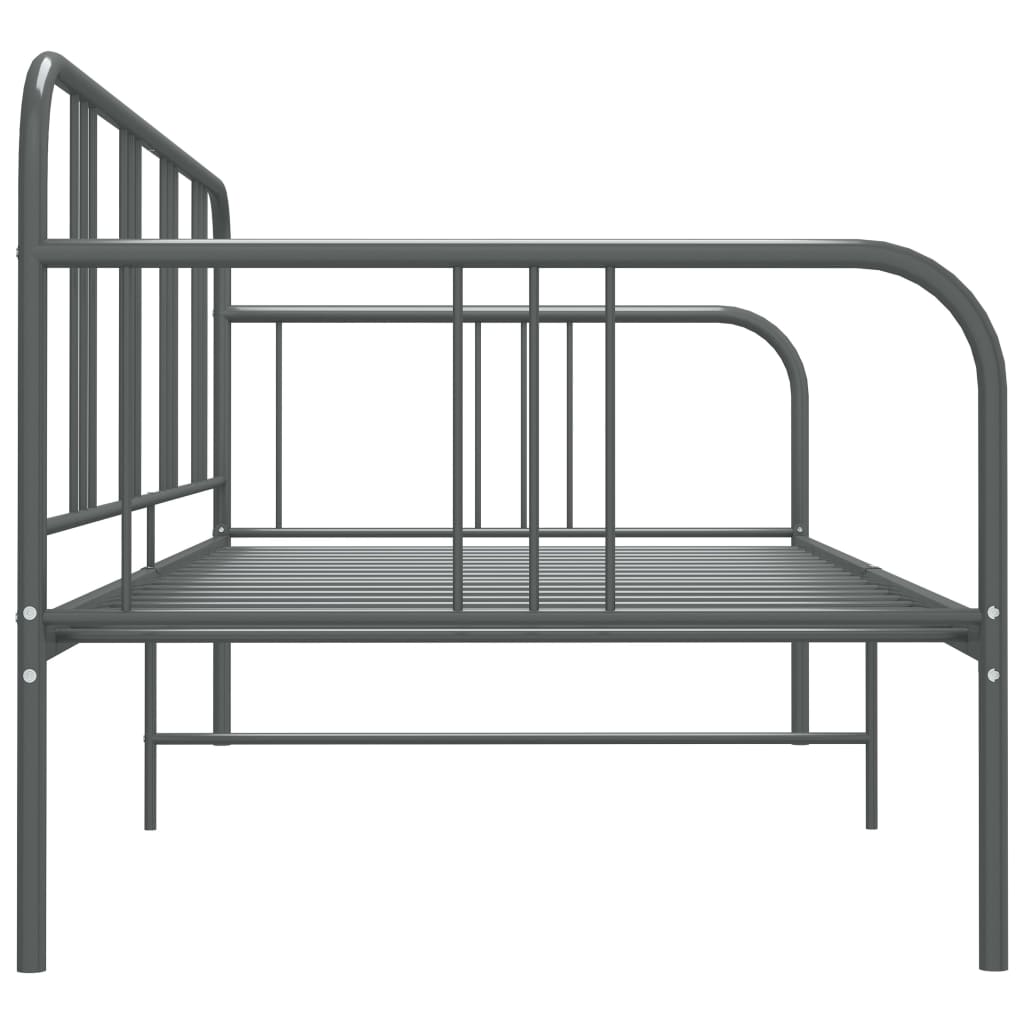 Cadre de canapé-lit sans matelas gris métal 90x200 cm - XIOS