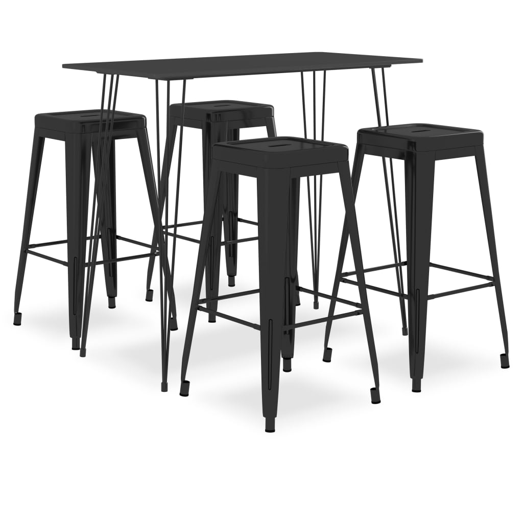 Ensemble de bar 5 pcs Noir - XIOS