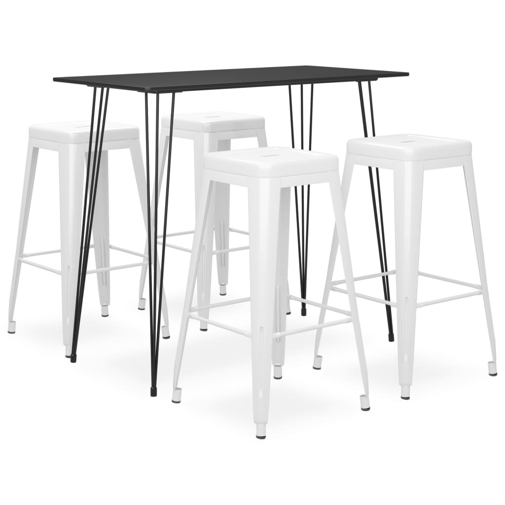 Ensemble de bar 5 pcs Noir et blanc - XIOS