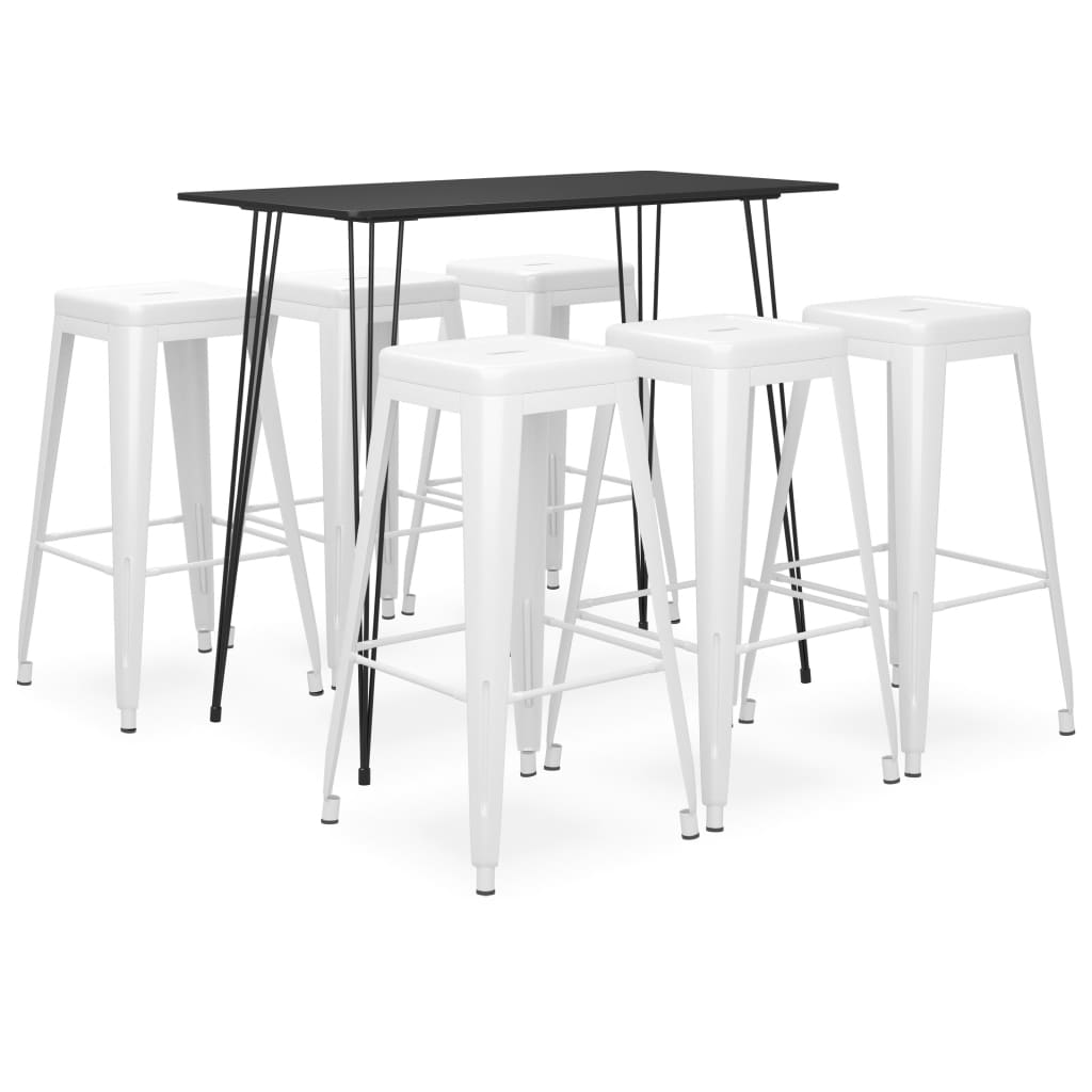 Ensemble de bar 7 pcs Noir et blanc - XIOS