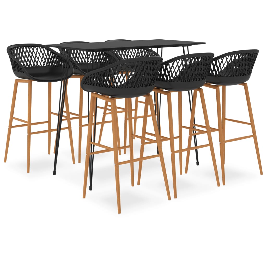 Ensemble de bar 7 pcs Noir - XIOS