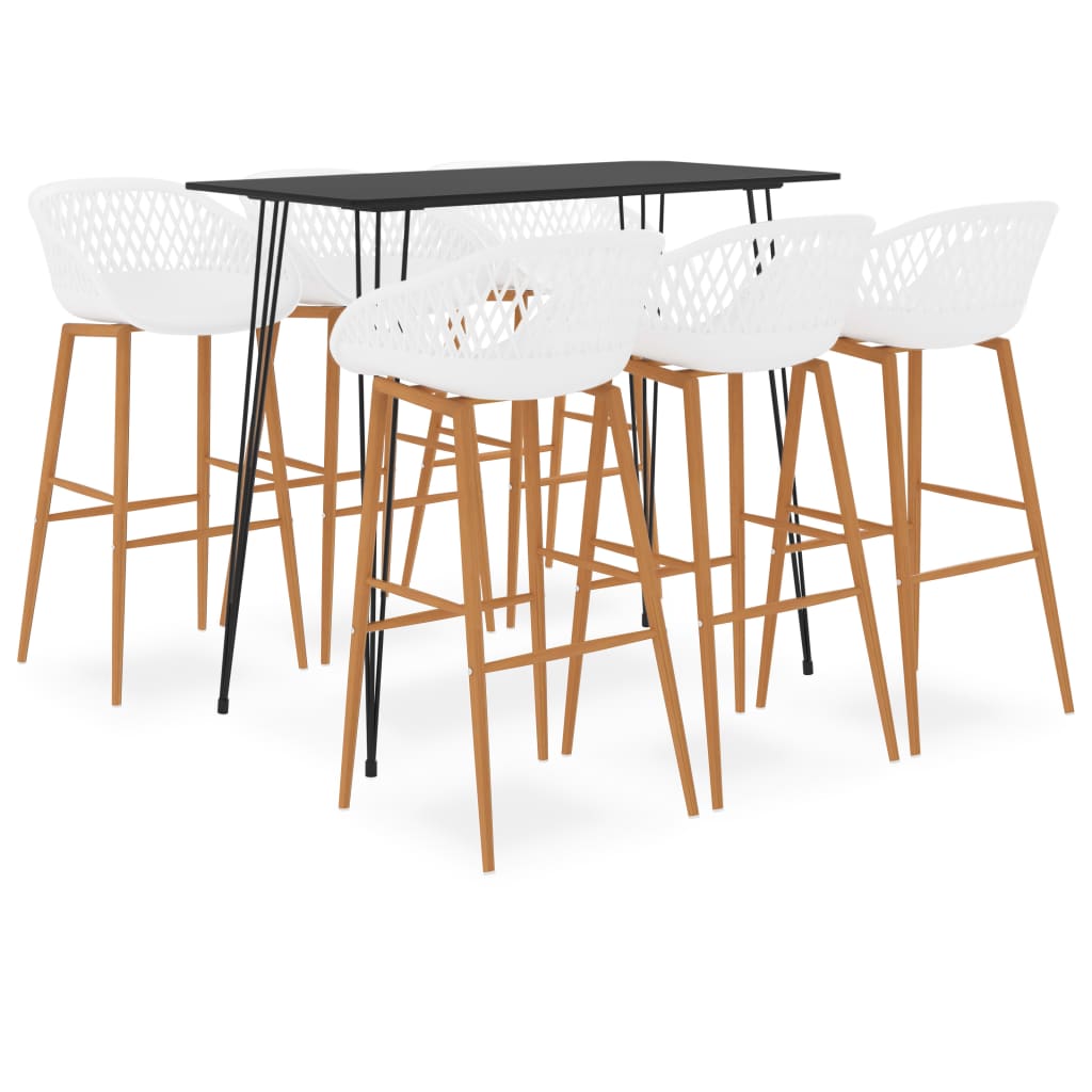 Ensemble de bar 7 pcs Noir et blanc
